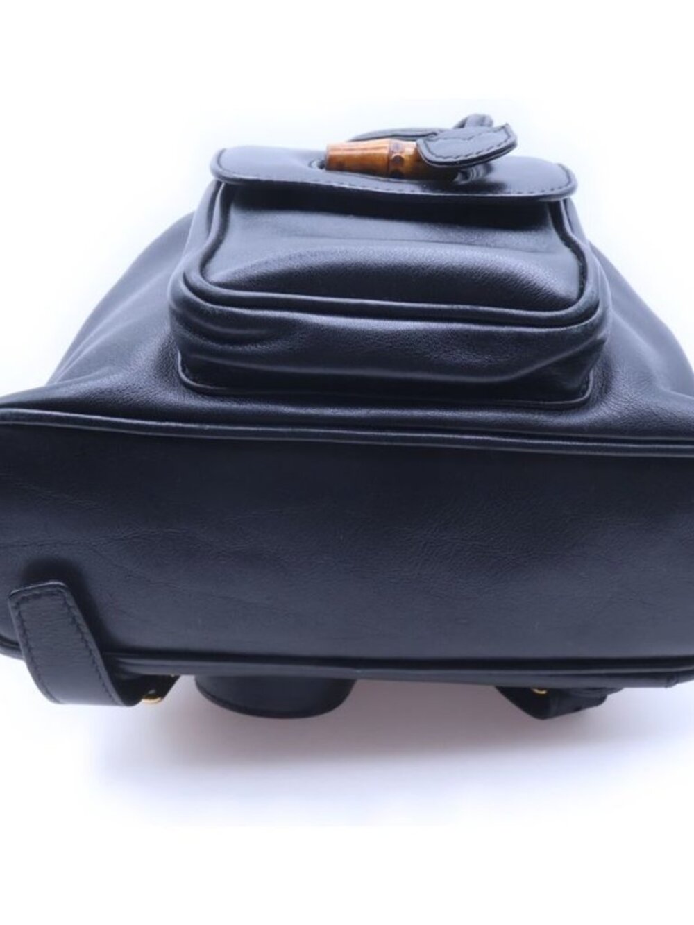 Gucci Bamboo Leather Backpack Black - Picture 4 of 6